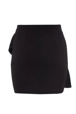 Quiz Black Frill Mini Skirt Hot
