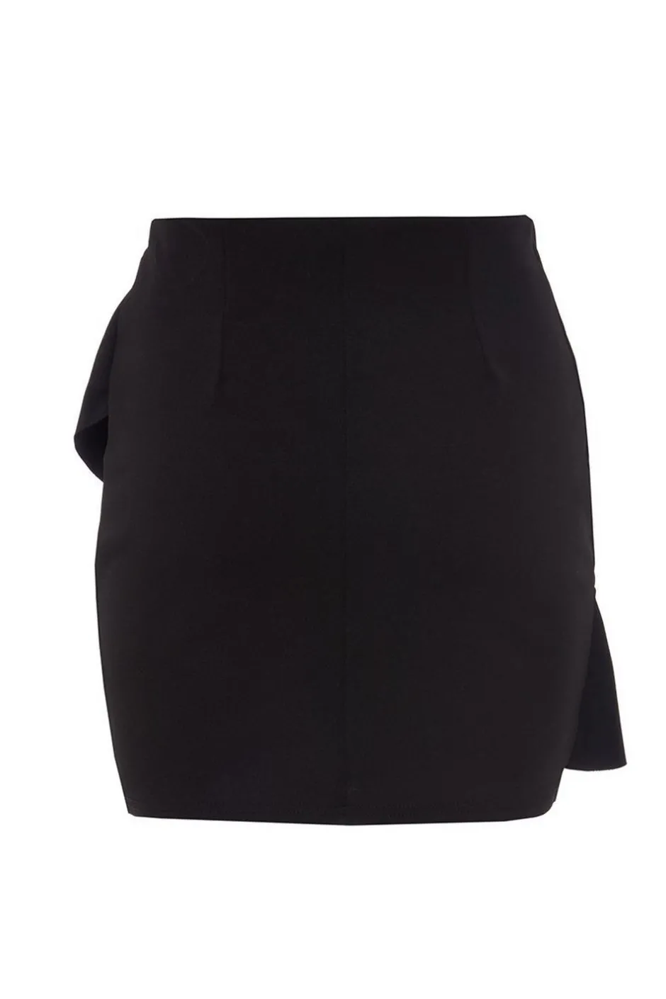 Quiz Black Frill Mini Skirt Hot