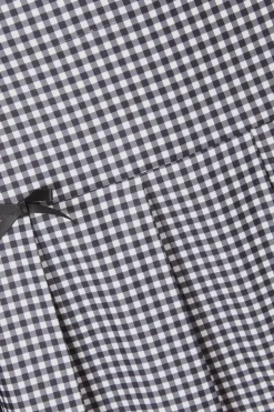 Quiz Black Gingham Pleated Skirt