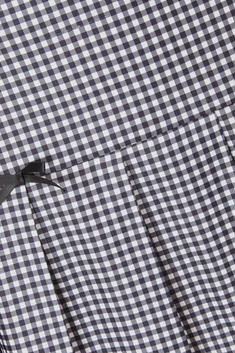 Quiz Black Gingham Pleated Skirt