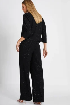 Quiz Black Glitter Cropped Jacket Outlet
