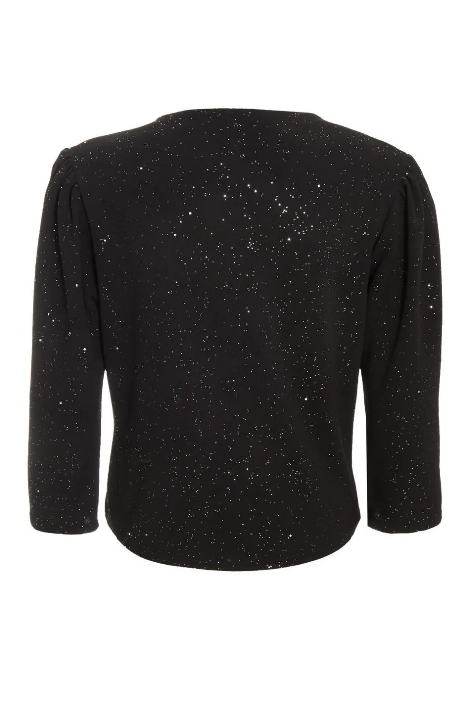 Quiz Black Glitter Cropped Jacket Outlet