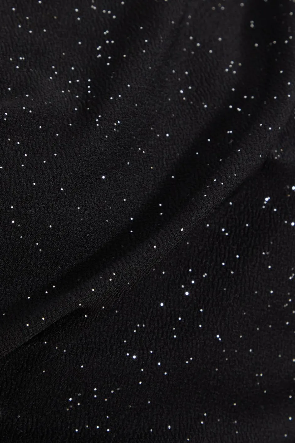 Quiz Black Glitter Drape Neck Top Online