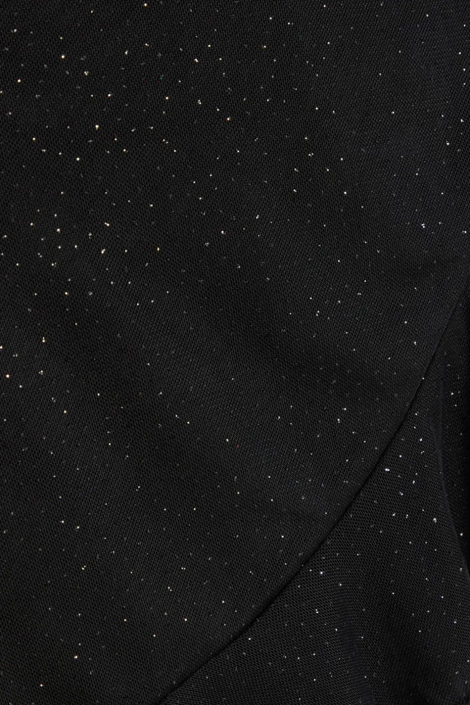 Quiz Black Glitter Mesh Skort Playsuit Discount
