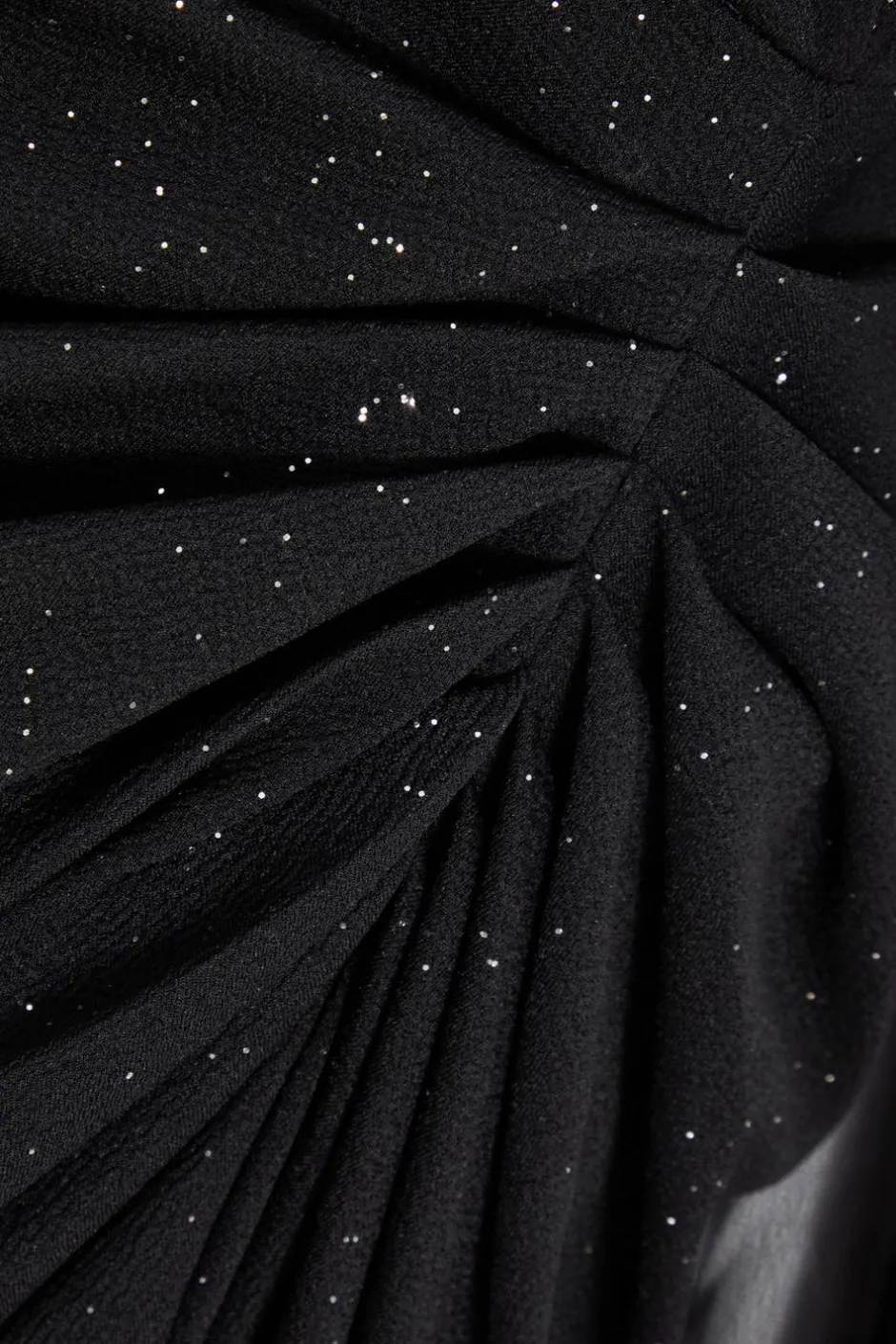 Quiz Black Glitter Midi Dress Hot