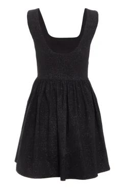 Quiz Black Glitter Skater Dress Hot