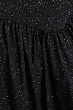 Quiz Black Glitter Skater Dress Hot