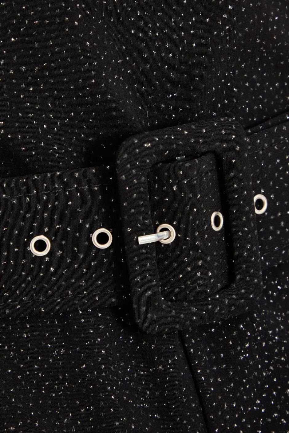 Quiz Black Glitter Skort Playsuit Hot