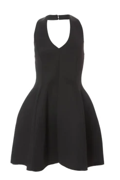 Quiz Halter Neck Skater Dress Black Sale