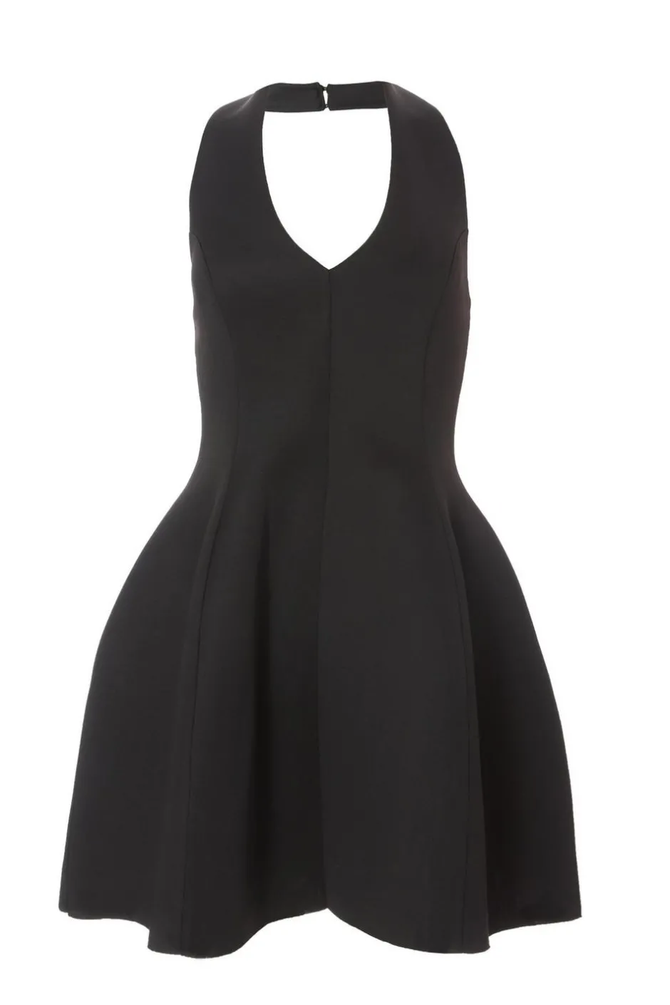 Quiz Halter Neck Skater Dress Black Sale
