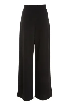 Quiz Black High Waist Belted Palazzo Trousers New