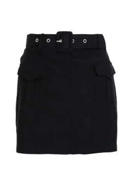 Quiz High Waisted Cargo Skort Black Sale