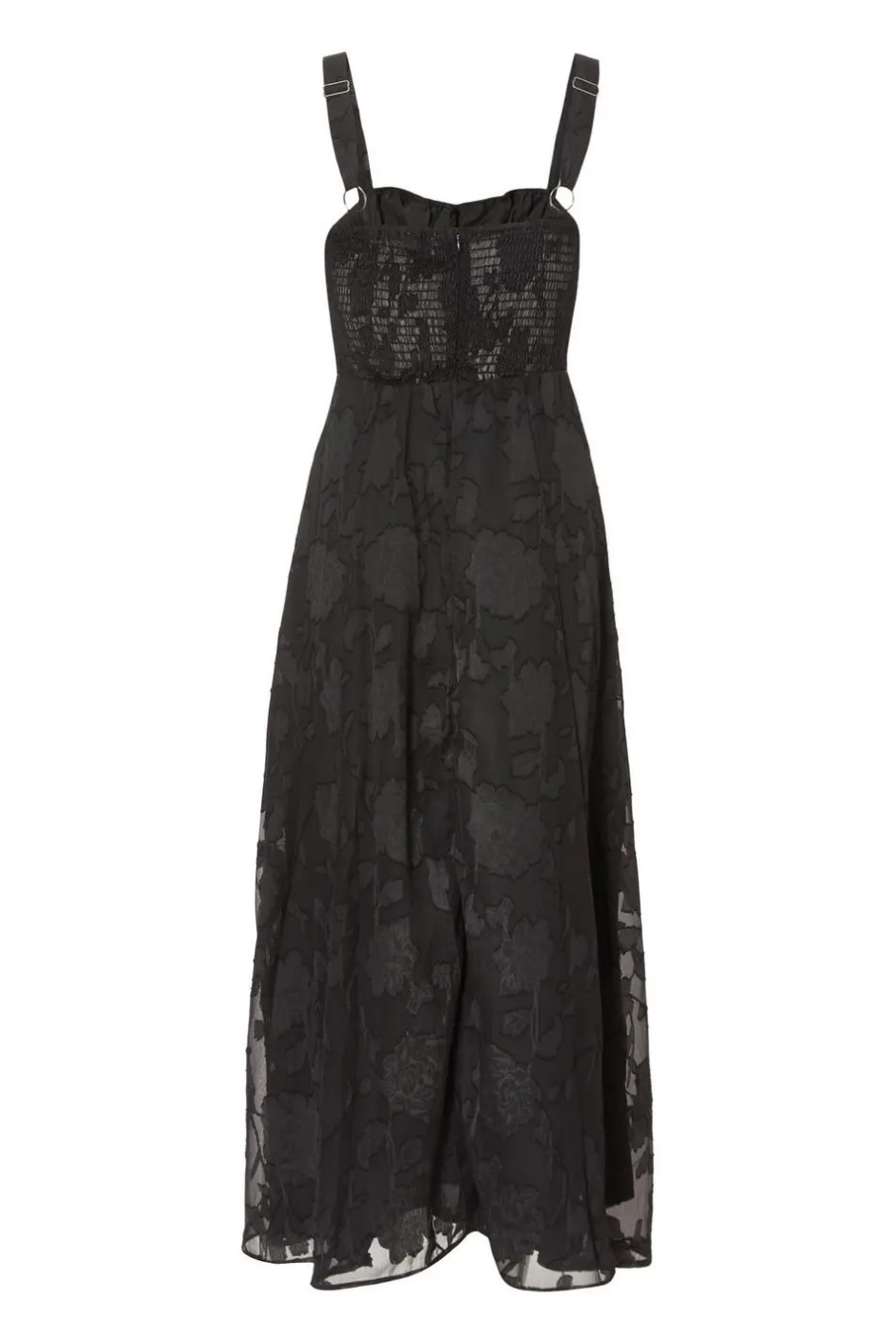 Quiz Jacquard Ruched Midaxi Dress Black Best