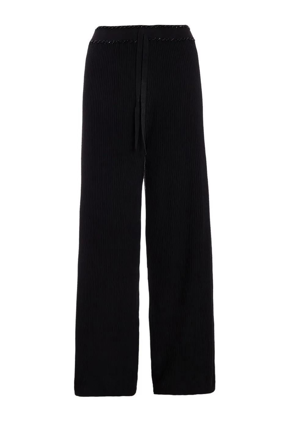 Quiz Knit Beaded Trousers Black