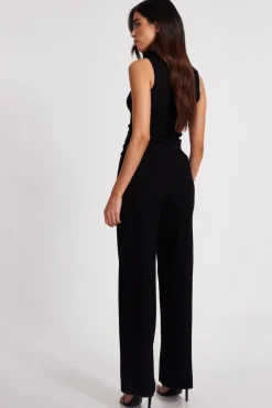 Quiz Knit Beaded Trousers Black