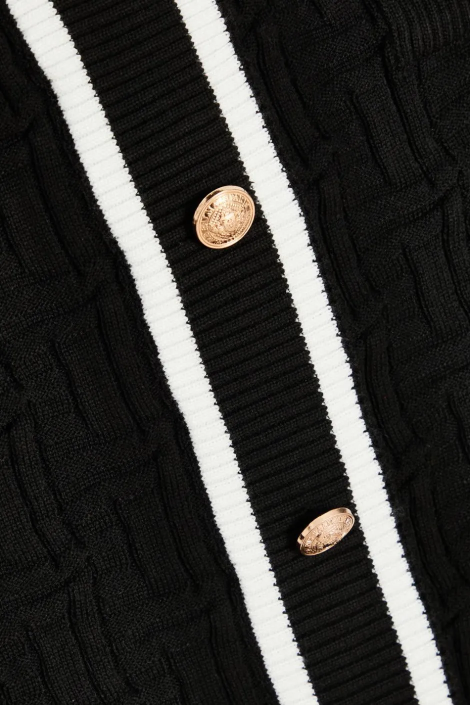 Quiz Black Knit Contrast Trim Skirt Clearance