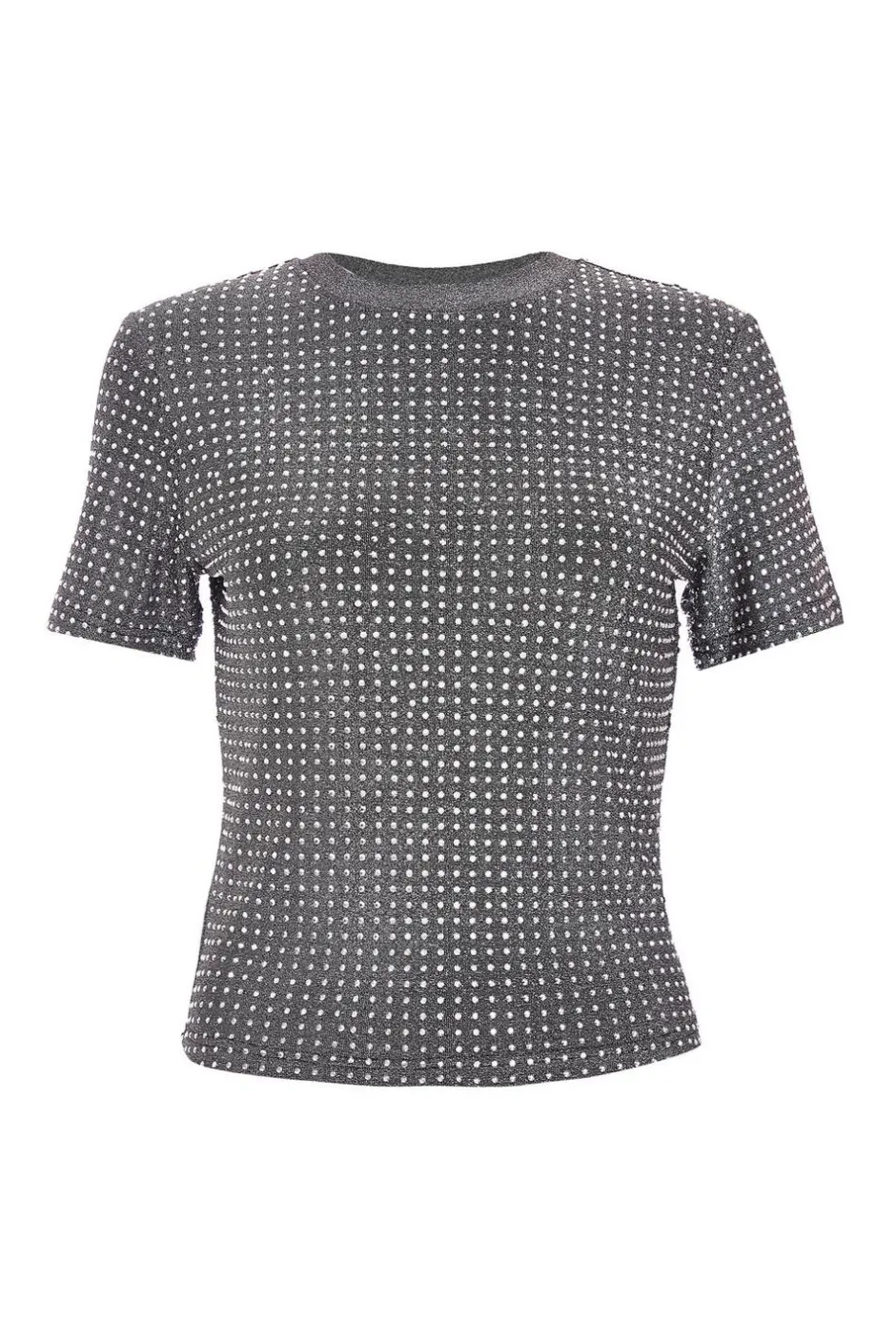 Quiz Knit Embellished Top Black Outlet