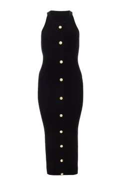 Quiz Black Knit Halter Neck Dress Best