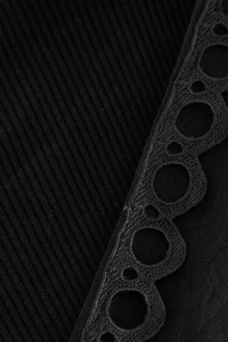 Quiz Knit Mesh Sleeve Jumper Black Best