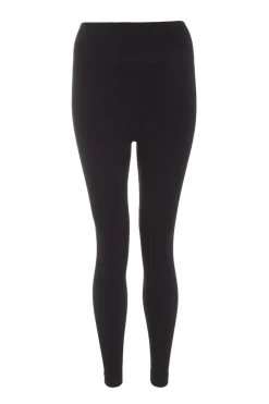 Quiz Black Knit Ribbed Leggings Sale