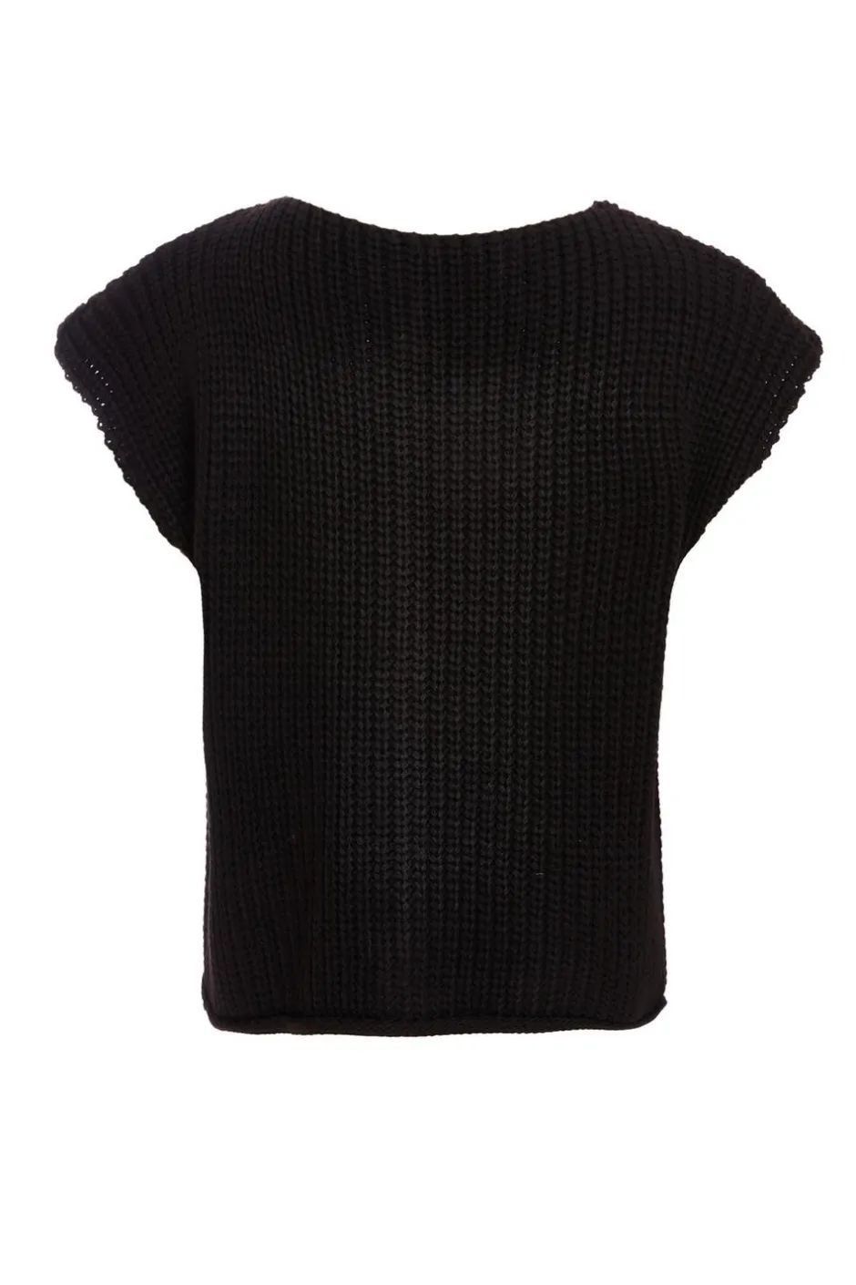 Quiz Knit Sleeveless Cardigan Black Online