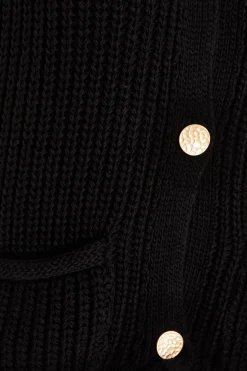 Quiz Knit Sleeveless Cardigan Black Online