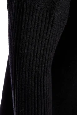 Quiz Knit Tassel Hem Jumper Black Hot