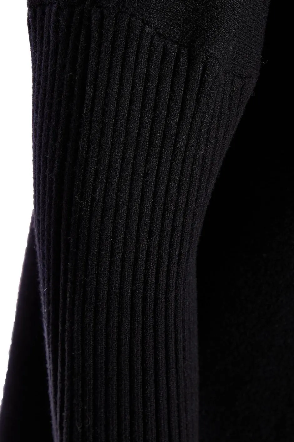 Quiz Knit Tassel Hem Jumper Black Hot