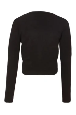 Quiz Black Knit Tie Front Cardigan Discount
