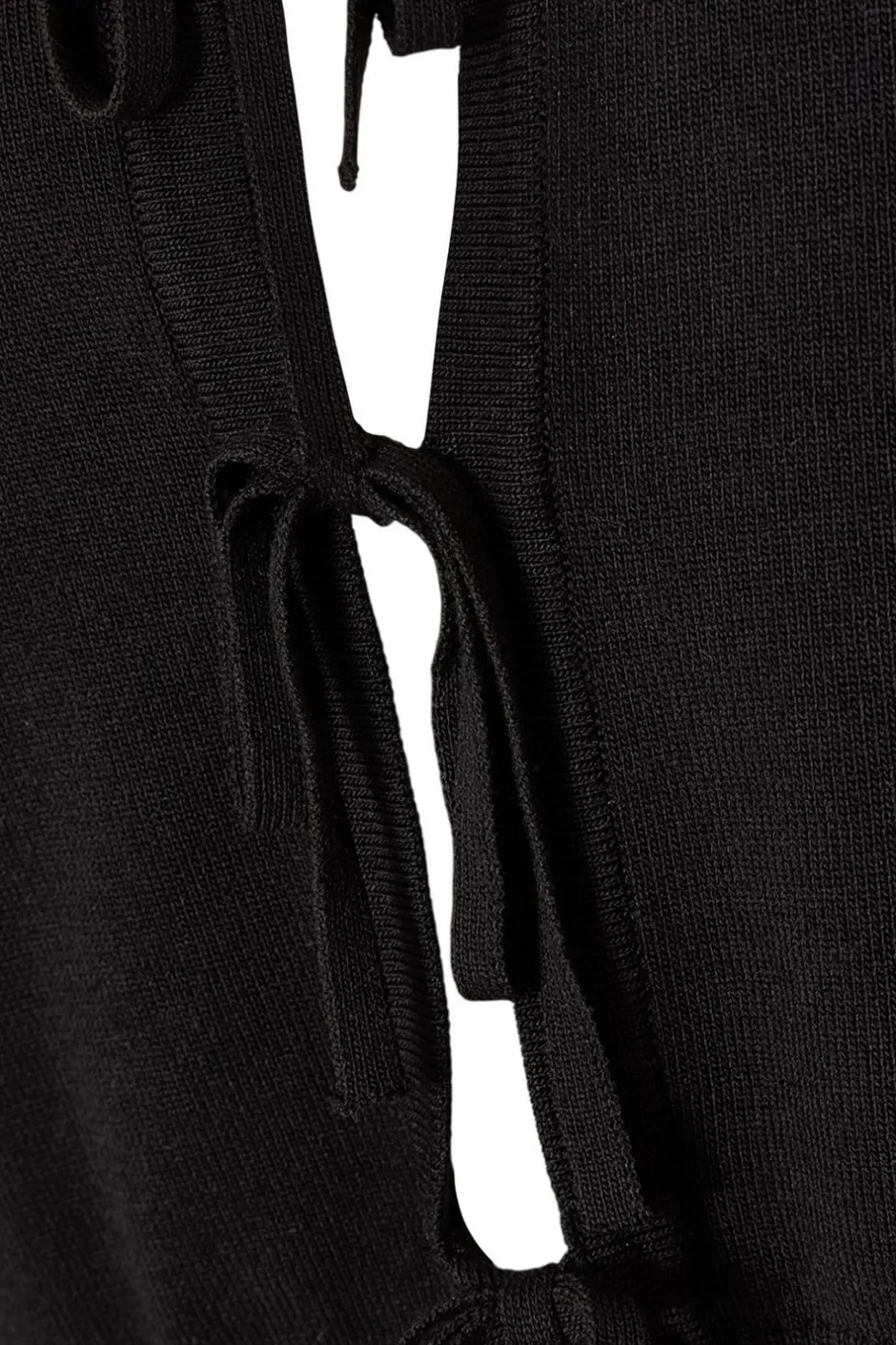 Quiz Black Knit Tie Front Cardigan Discount