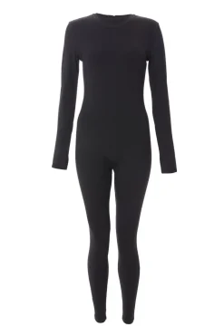 Quiz Black Long Sleeve Unitard Hot