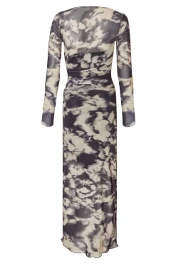 Quiz Black Marble Print Midaxi Dress Sale