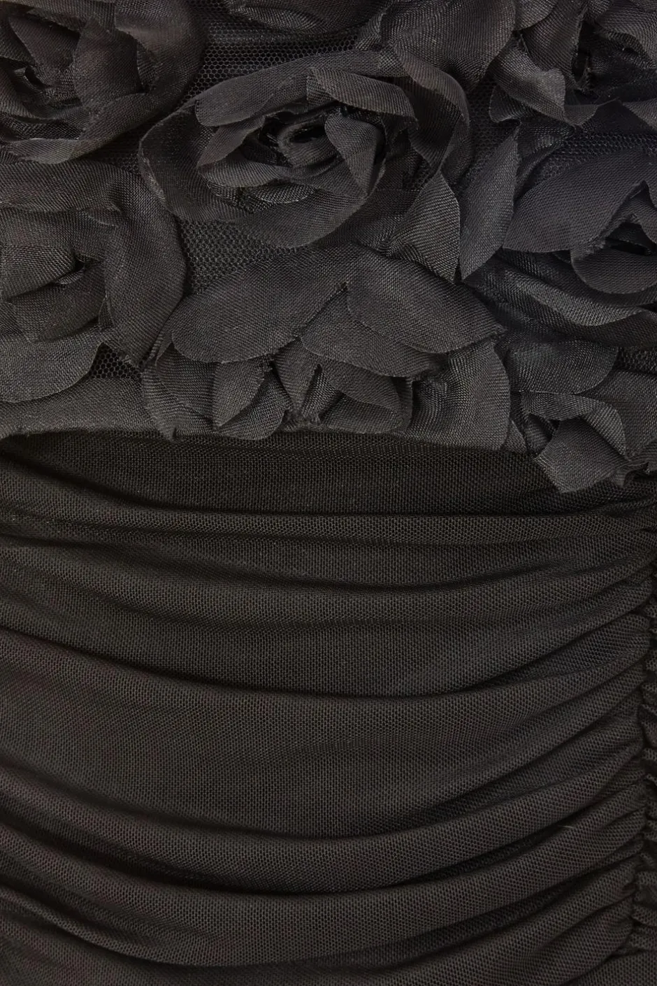 Quiz Mesh Bardot Midaxi Dress Black Best