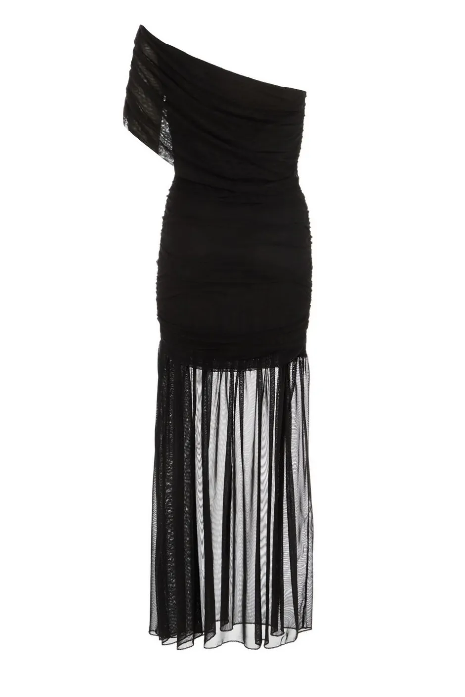 Quiz Black Mesh Drop Waist Midaxi Dress Best