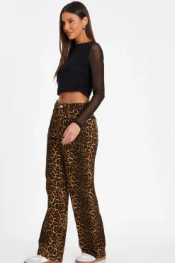 Quiz Mesh Long Sleeve Top Black Hot