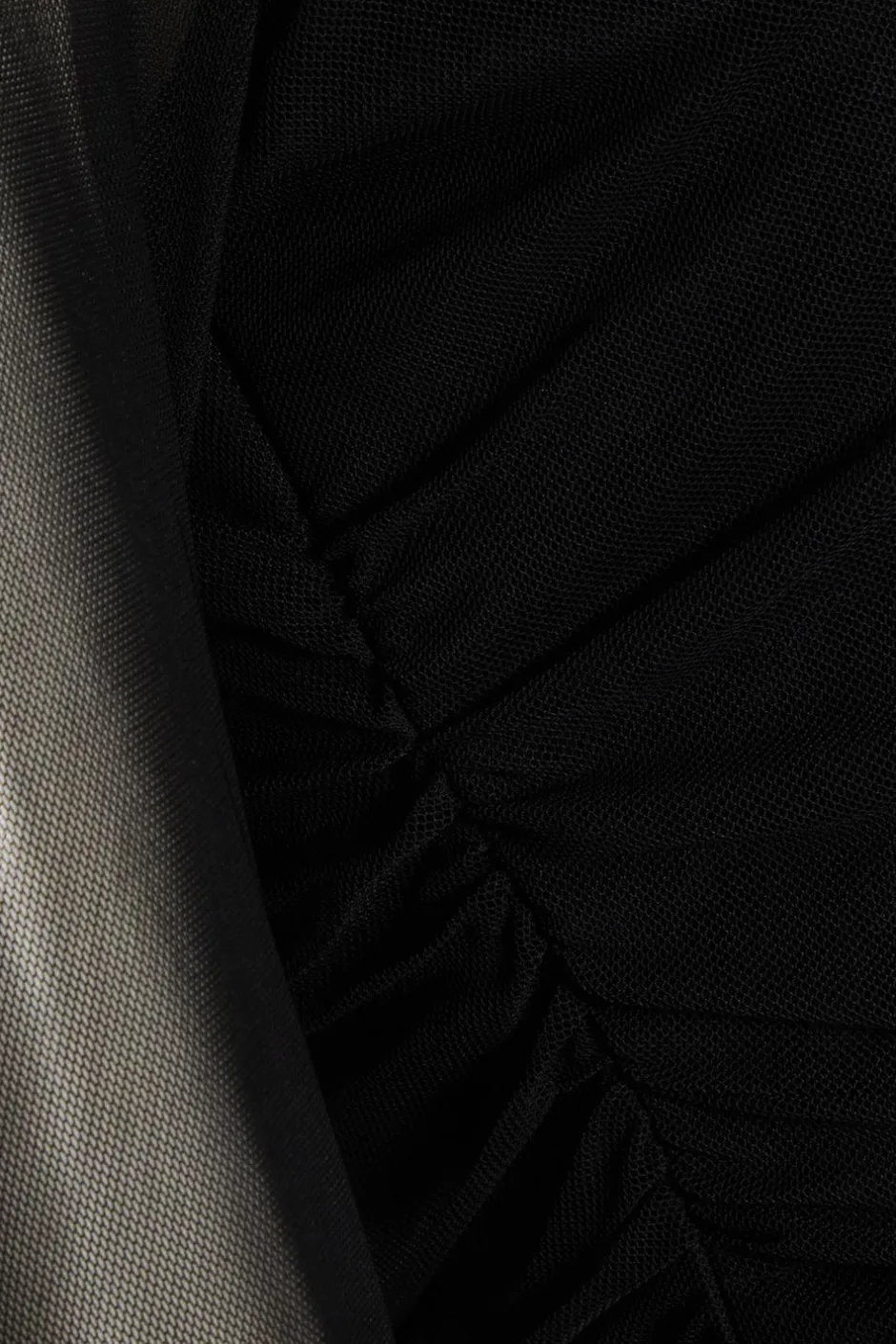 Quiz Mesh Long Sleeve Top Black Hot