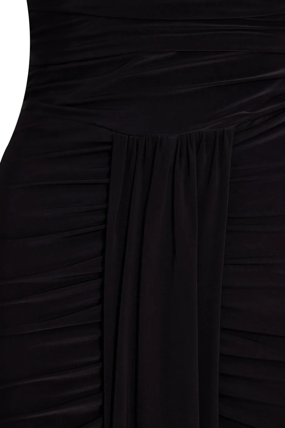 Quiz Off Shoulder Ruched Maxi Dress Black Sale