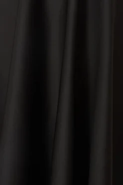 Quiz Black One Shoulder Frill Skater Dress