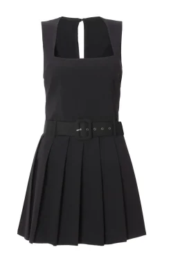 Quiz Black Pleated Skort Playsuit New