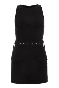 Quiz Black Pleated Skort Playsuit Hot