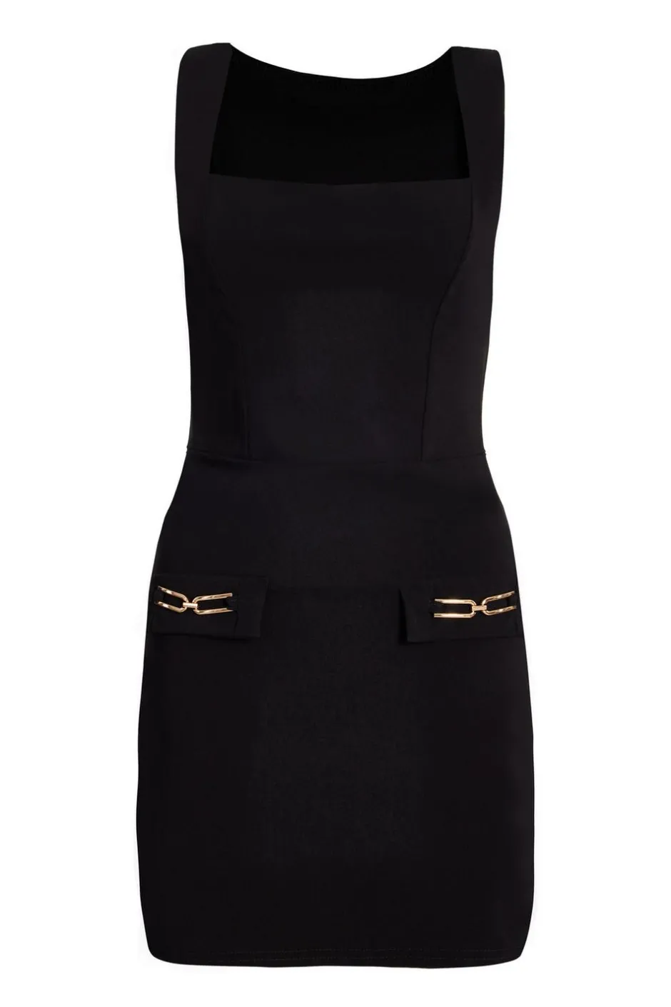 Quiz Black Pocket Detail Mini Dress Online