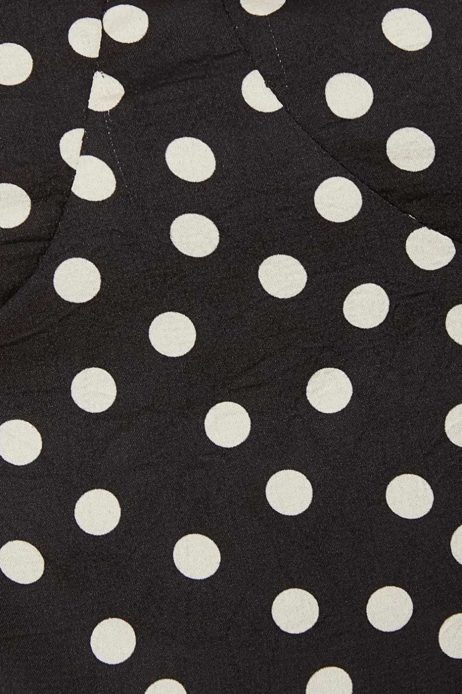Quiz Black Polka Dot Crop Top New