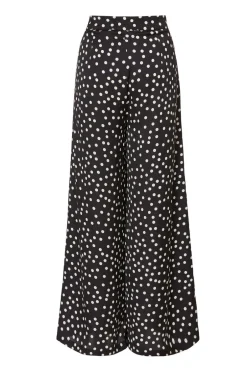Quiz Black Polka Dot Trousers