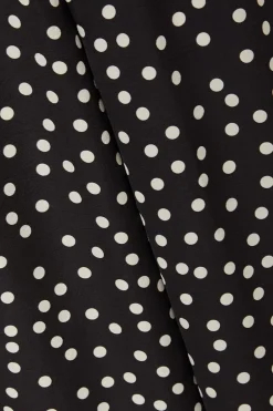 Quiz Black Polka Dot Trousers