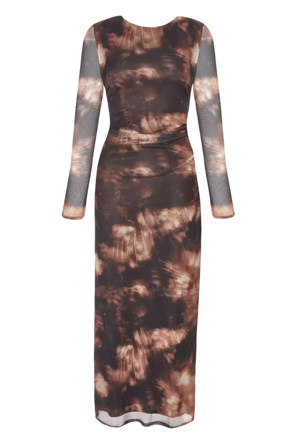 Quiz Black Printed Long Sleeve Midaxi Dress Hot
