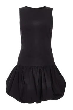Quiz Black Puff Ball Skater Dress Discount