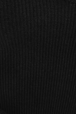 Quiz Black Ribbed Corset Top Discount