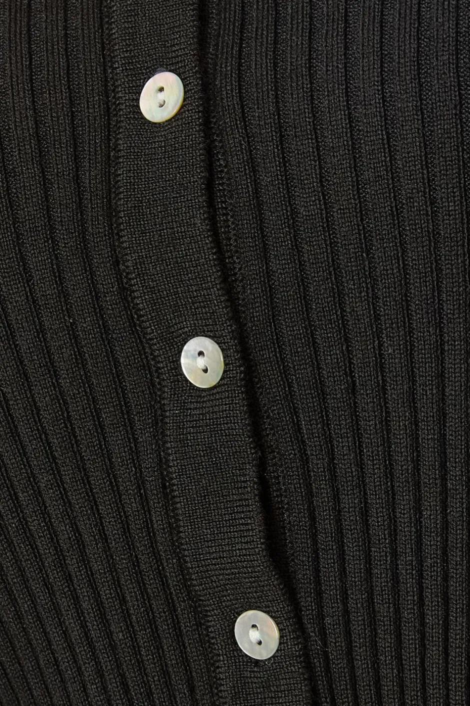 Quiz Black Ribbed Knit Cardigan Online
