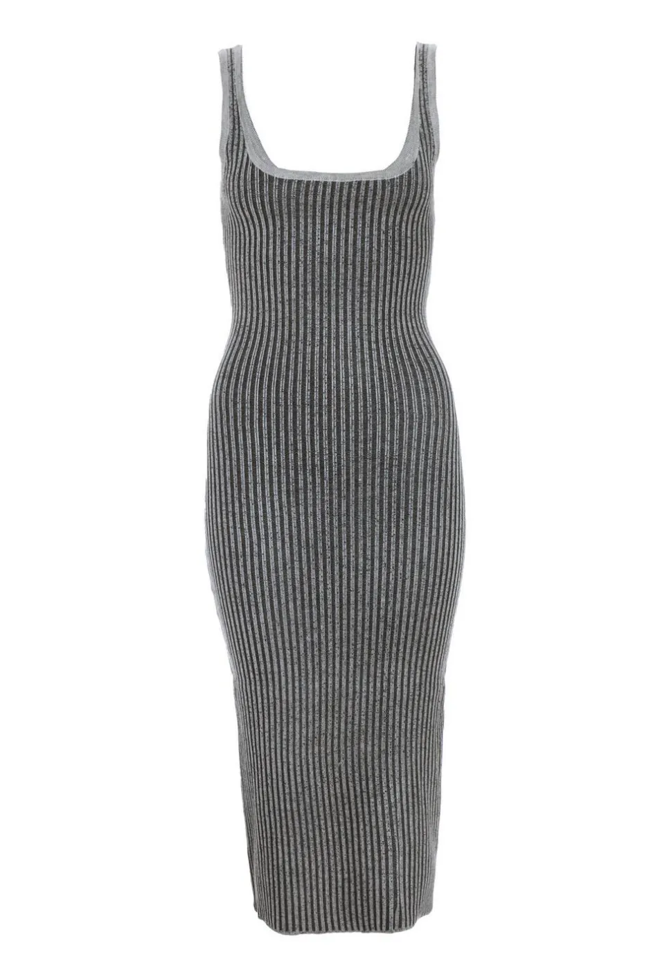 Quiz Black Ribbed Midi Dress Best