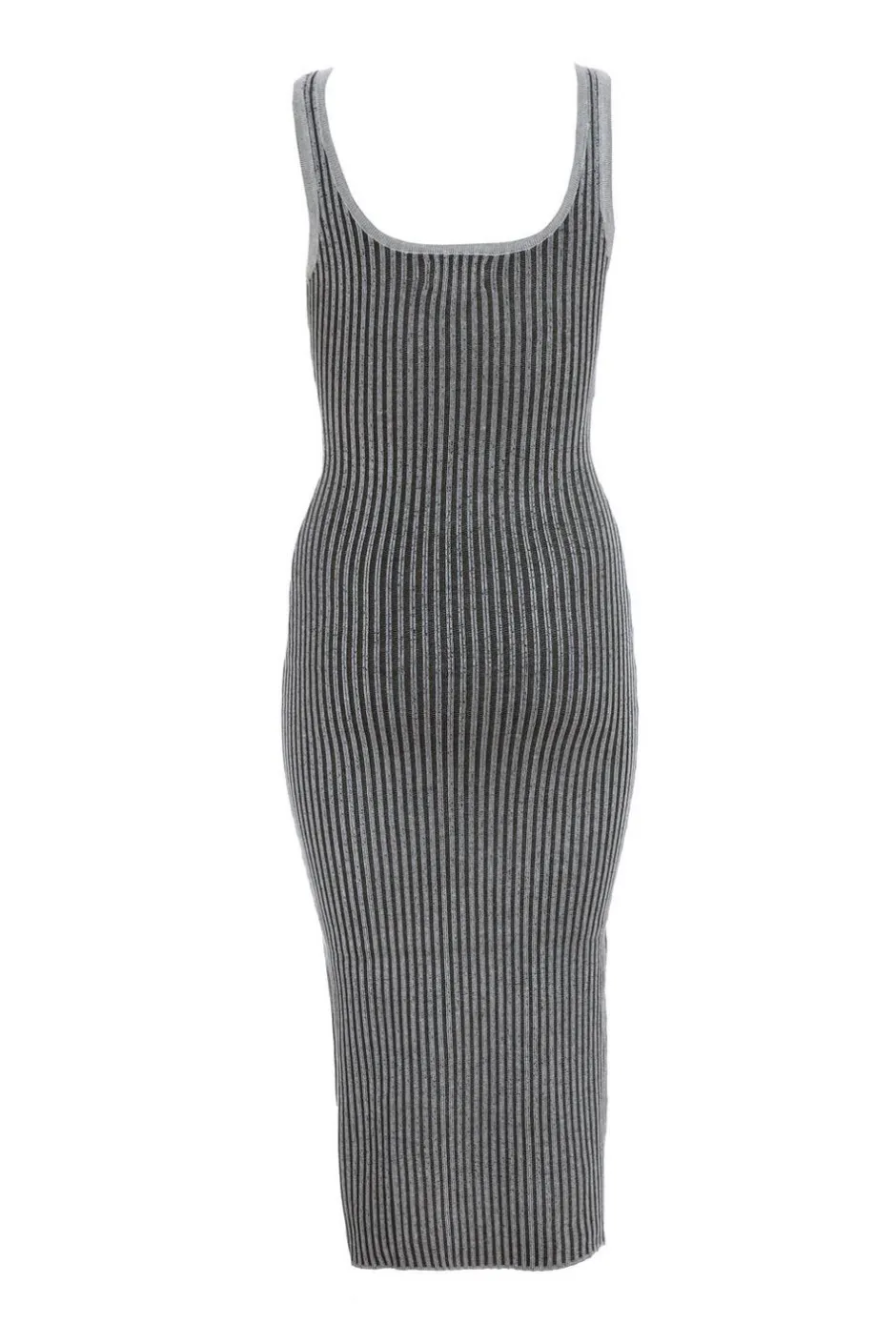 Quiz Black Ribbed Midi Dress Best